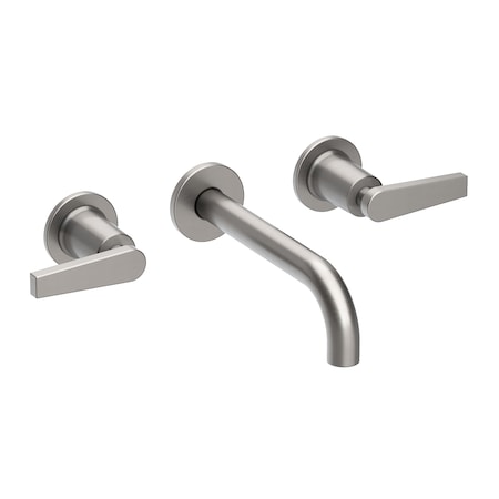 Newport Brass Wall Mount Lavatory Faucet in Stainless Steel, Pvd 3-2971-20